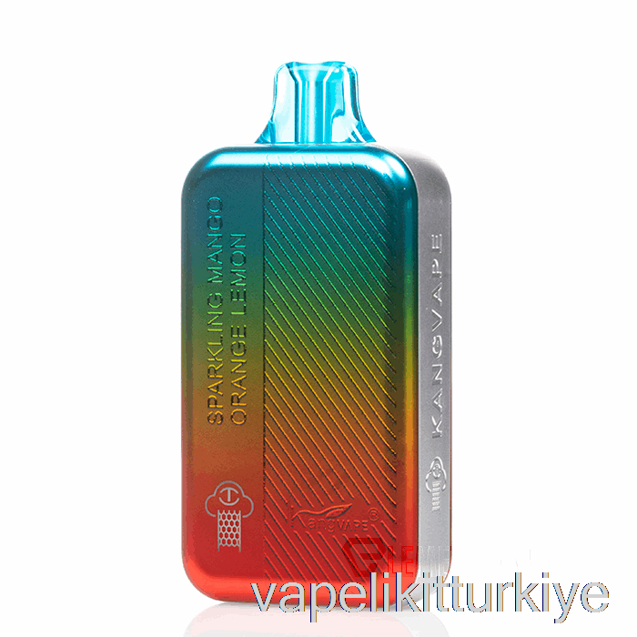 Vape Elektronik Sigara Kangvape Tc8000 Tek Kullanımlık Köpüklü Mango Turuncu